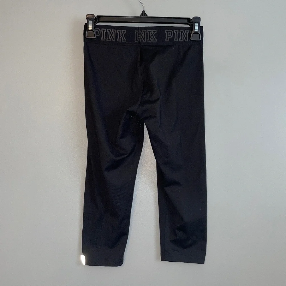 Victoria's Secret PINK Black Ultimate Extreme Crop Legging Size XS - Picture 5 of 6